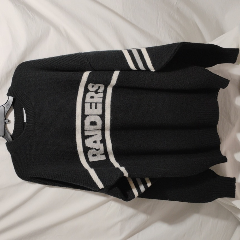 SALE! Los Angeles Oakland Raiders 80's NFL Cliff Engle Vtg Sweater (BX32)